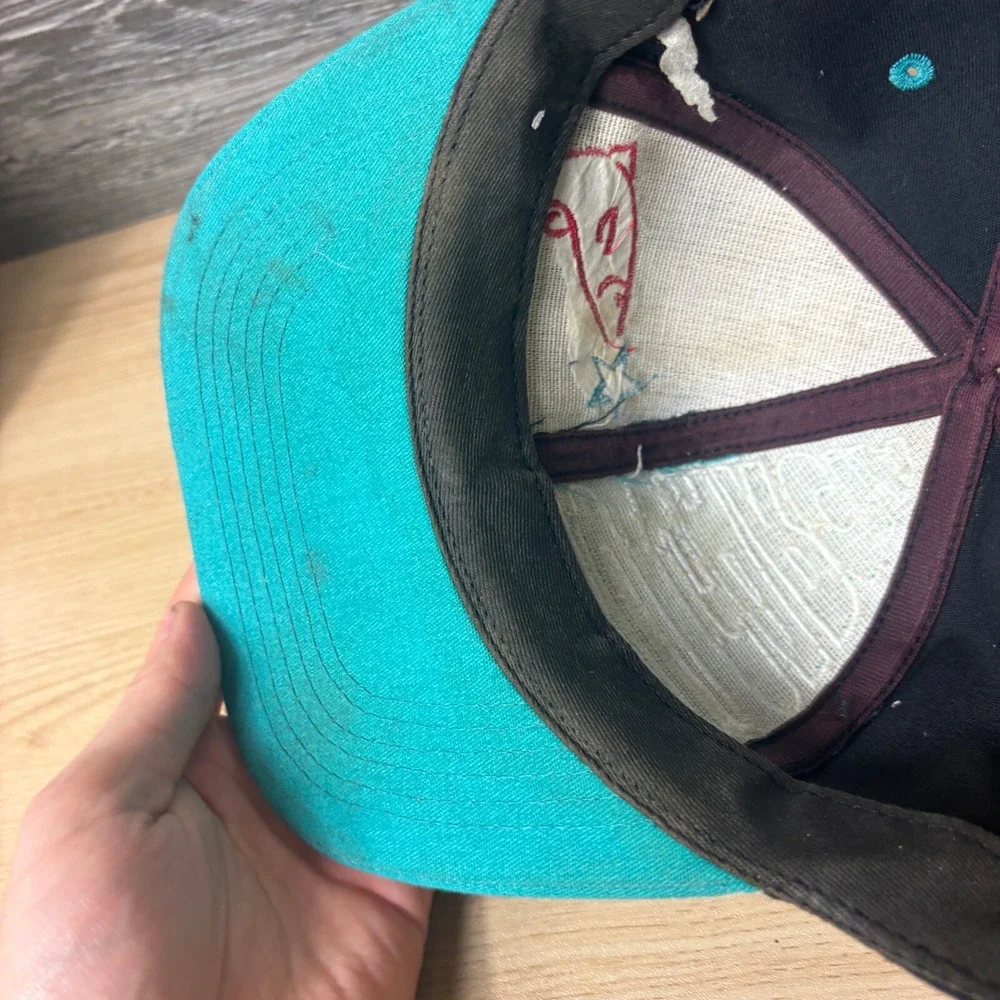 Vintage Abu‎ Garcia Hat Cap Snap Back Blue Fish Fishing K Prodcuts